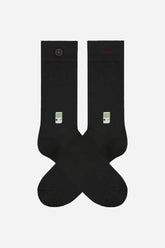 Chaussettes noir à motifs ordinateur